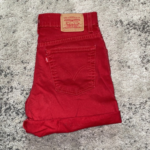 Levi's Pants - ✌🏼Levi’s Vintage Red High Rise Shorts 8